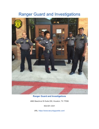 Ranger Guard and Investigations