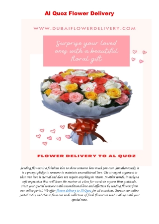 Al Quoz Flower Delivery