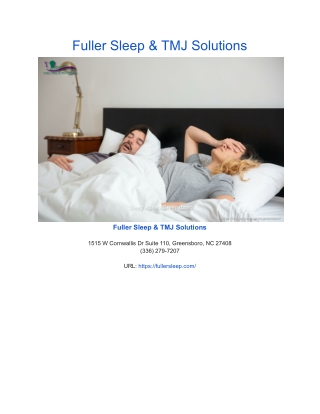 Fuller Sleep & TMJ Solutions