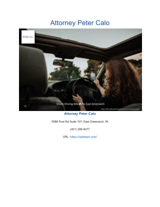 Attorney Peter Calo