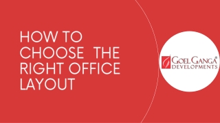 How to choose the right office layout