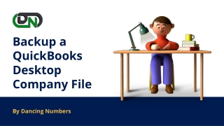 Backup a QuickBooks Desktop Company File