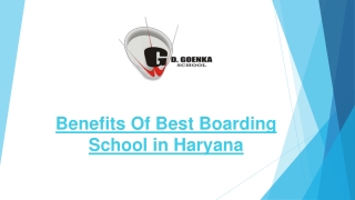 Benefits Of Best Boarding School in Haryana