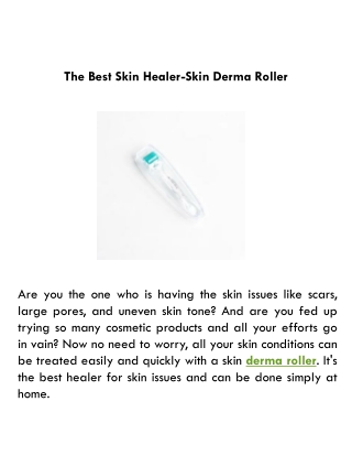 The Best Skin Healer-Skin Derma Roller