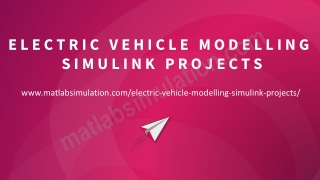 Electric Vehicle Modelling Simulink Projects
