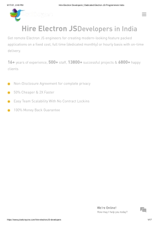 Hire Electron Developers | Dedicated Electron JS Programmers India