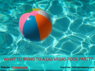 WHAT TO BRING TO A LAS VEGAS POOL PARTY