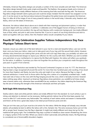 25 Superior American Flag Tattoo Designs