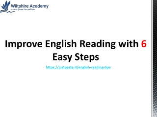 Improve English Reading with 6 Easy Steps