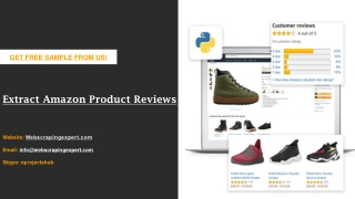 Extract Amazon Product Reviews