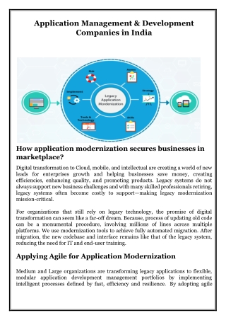 Application Management & Development Companies in India