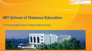 Distance Certificate Courses