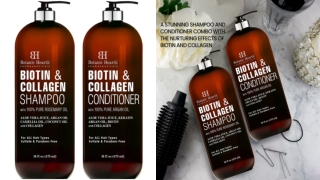 Vegan Collagen Biotin Shampoo and Conditioner Set