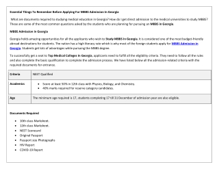 Essential Things To Remember Before Applying For MBBS Admission In Georgia-converted