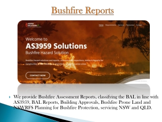 Bush Fire Report
