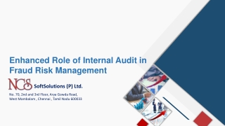 Enhanced Role of Internal Audit in Fraud Risk Management