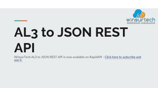 AL3 to JSON REST API