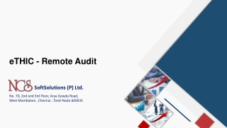 eTHIC - Remote Audit