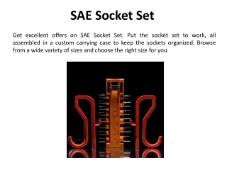 SAE Socket Set