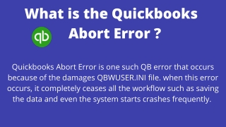 What is the Quickbooks Abort Error ?