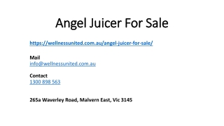 Angel Juicer For Sale