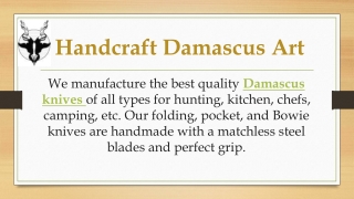 Handcraft Damascus Art