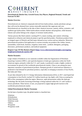 Petrochemicals Market