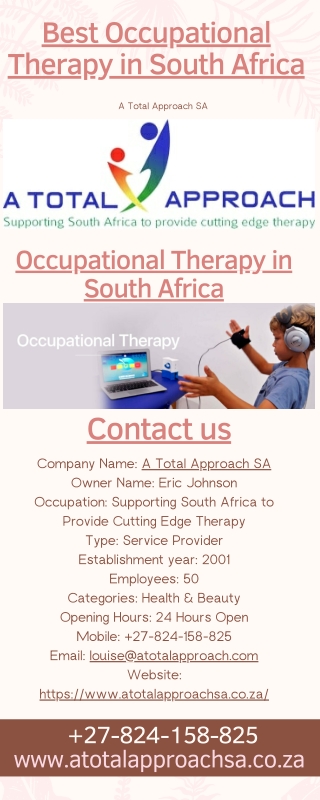 Best Occupational Therapy in South Africa