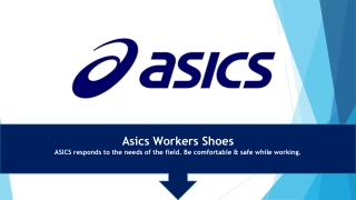 Asics India Work Shoes - Safety shoes range for workers