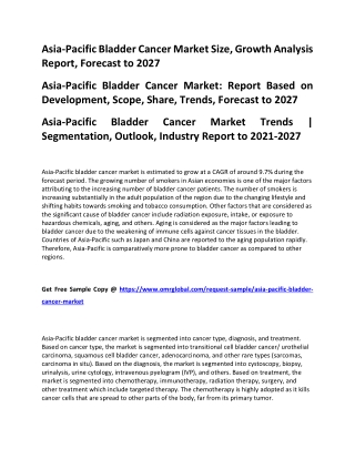 Asia-Pacific Bladder Cancer Market