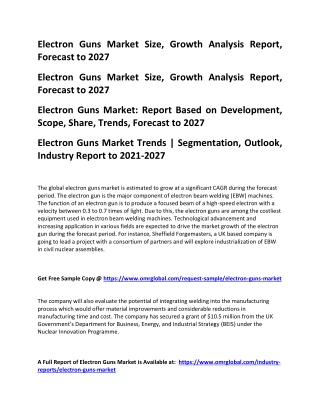 Electron Guns Market