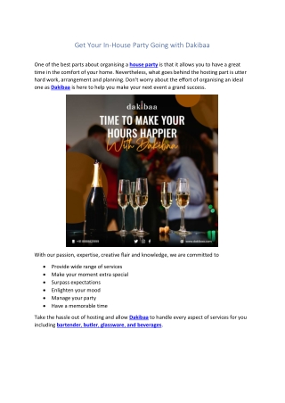 Get Your In-House Party Going with Dakibaa.docx