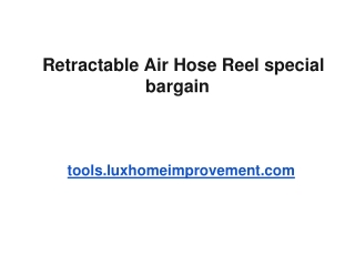 Retractable Air Hose Reel special bargain