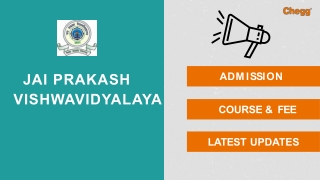 Jai Prakash Vishwavidyalaya — [JPV], Chhapra