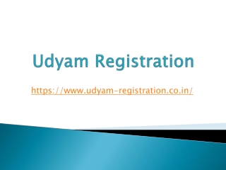 What are the benefits of Udyam Registration