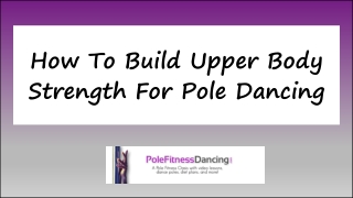 Pole Conditioning Exercises at Home