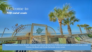 Emerald coast condo rentals