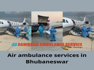 Air ambulance services in Bhubaneswar