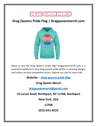 Drag Queens Pride Flag | Dragqueenmerch.com