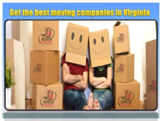 Get the best moving companies in Virginia