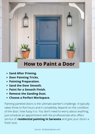 How to Paint a Door