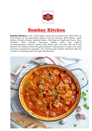 5% Off - Bombay Kitchen Indian Restaurant Cairns City, QLD