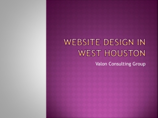 Website design in West Houston