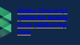 Best Readymade Abhibus Clone Script - DOD IT Solutions