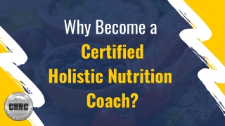 What is the best holistic nutrition certification program online?