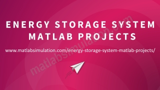 Energy Storage System MATLAB Projects For Final Year Engineering Students