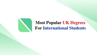 Top UK Degrees for International Students