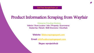 Product Information Scraping from Wayfair