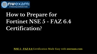 Latest Fortinet NSE 5 FAZ 6.4 Exam Questions PDF with NSE 5 Study Tips