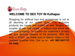 Sex Toys in Kolhapur | Call 9831491115 | Securesextoy